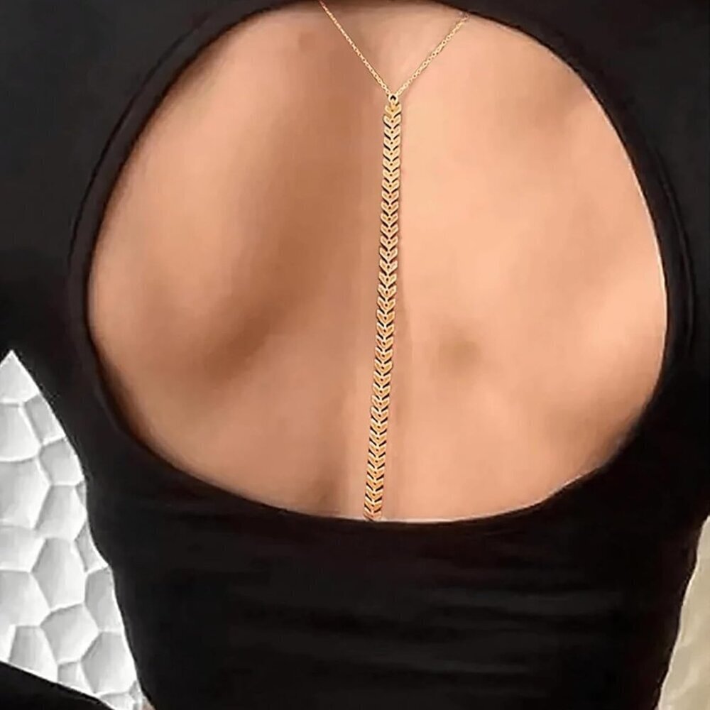 14K Gold Body Chain for Women Summer Beach Rhinestone Layered Belly Waist Jewelr - Picture 6 of 7